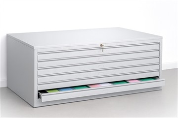 Zeichnungsschrank DIN A0 in lichtgrau